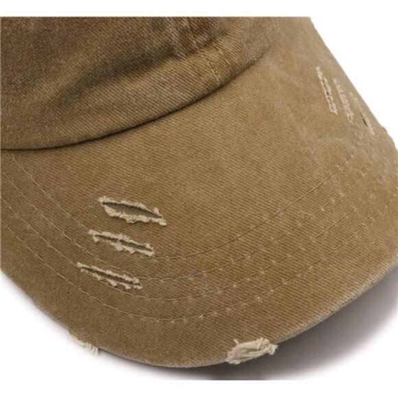 Womens Ponytail Baseball Cap Messy Bun Adjustable Dad Hat Camouflage Trucker - Picture 6 of 7